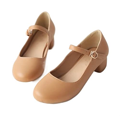 Zapatos para Mujer Hebilla Spring Summer Women Sandals Midics Casualbeige, 11